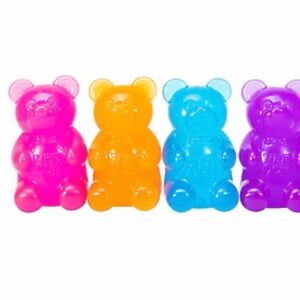1 Colorful Needoh Gummy Bear - Choose between Pink, Orange, Blue, Purple